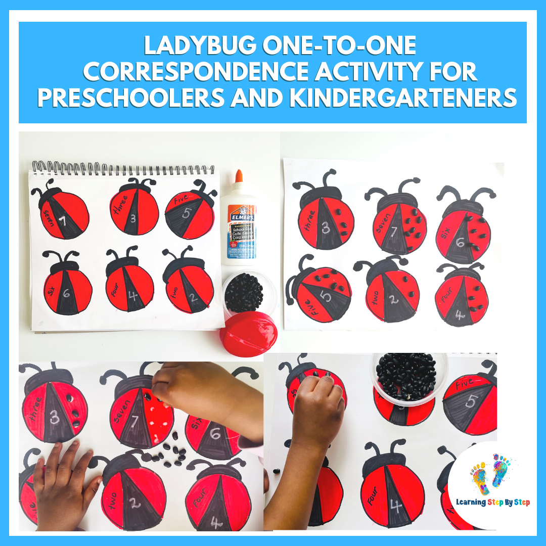 Ladybug Counting One-to-one Correspondence Activity For Preschoolers 